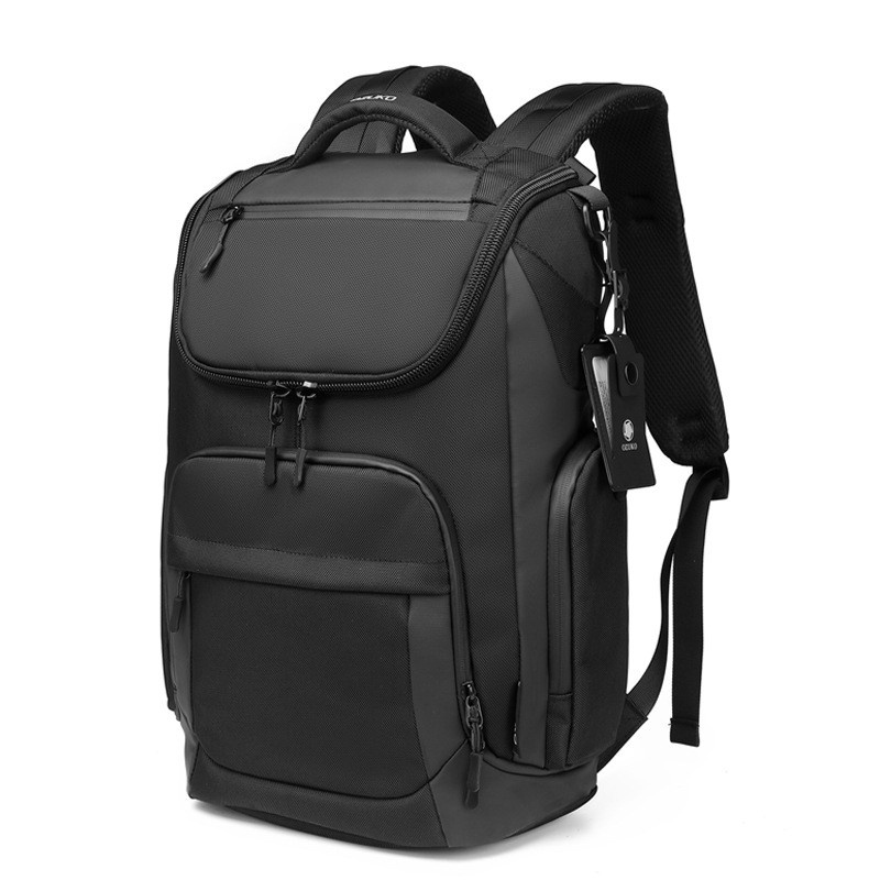 OZUKO Men Backpack USB Charging Multifunction Large Capacity Waterproof Backpacks 15.6" Laptop Backpack Travel Busi