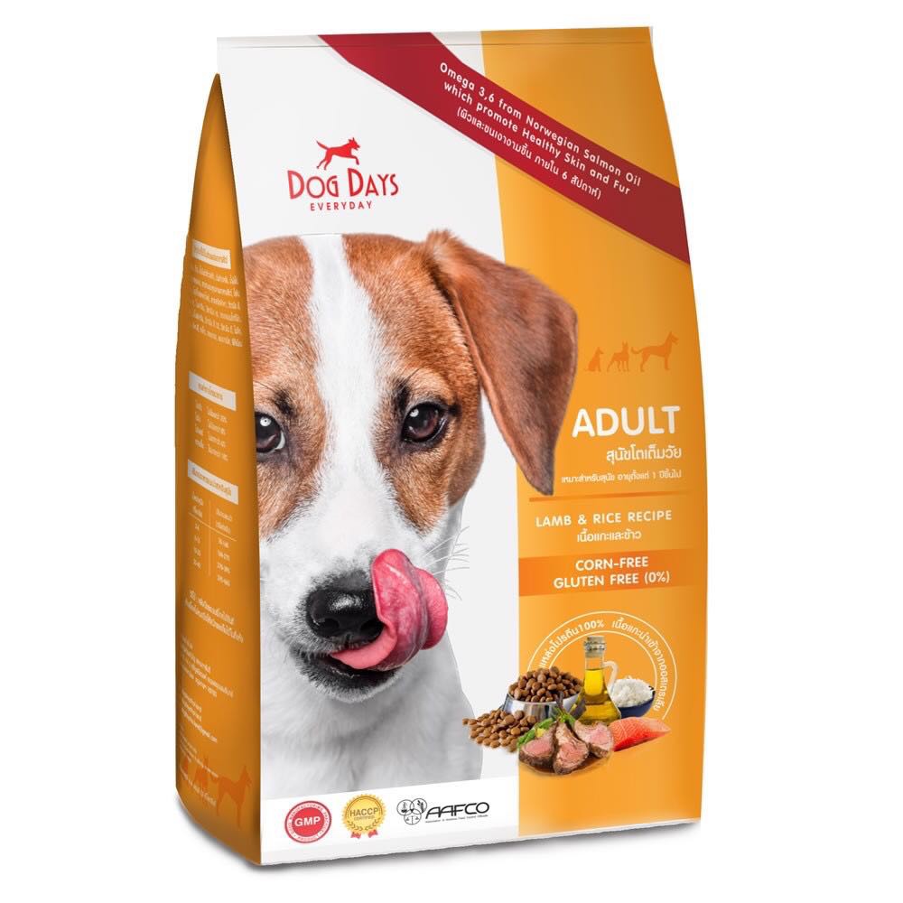 อาหารสุนัข Dog Days เกรดพรีเมี่ยม ขนาด 12 กิโลกรัม
