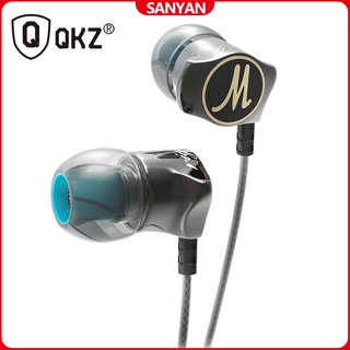 Qkz DM7 ชุดหูฟังชุบทอง แยกเสียงรบกวน HD HiFi