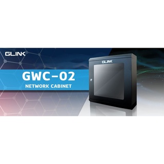 ตู้ Rack CCTV Wall Type Network Cabinet GWC02 Black White สีดำ สีขาว 50x15x50cm GLINK