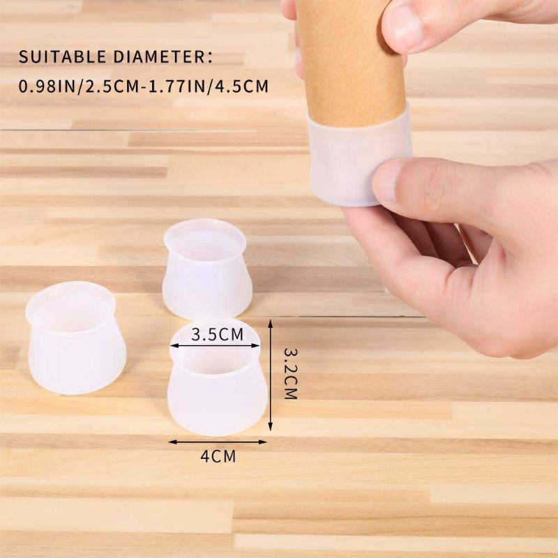 แผ่นซิลิโคน กันลื่น สําหรับรองขาโต๊ะ เก้าอี้ ป้องกันขาโต๊ะ เฟอร์นิเจอร์ 1 ชิ้น - รูปที่ 5