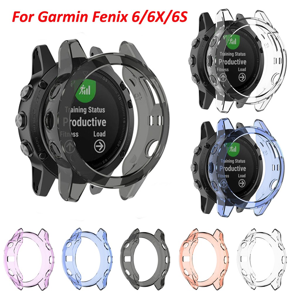 เคสนาฬิกาข้อมือซิลิโคน TPU สําหรับ Garmin Fenix 6S 6 6X Plus Pro Garmin Fenix 6X Pro Fenix 6 Pro Solar Fenix 6S Smart Watch