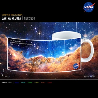 แก้วกาแฟ เนบิวลา NEBULA NASA ภาพประวัติศาสตร์จากกล้อง James Webb ของใหม่มือหนึ่ง ลายไม่ซ้ำใคร ใช้เป็น ของขวัญ ปีใหม่