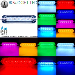 LED Module Big Lens-6LED 1W 24V แอลอีดีโมดูลรุ่นกันน้ำ สำหรับตกแต่งให้ความสวยงาม ป้ายไลท์บ็อก,ป้ายโฆษณา ราคาต่อ 1 ชิ้น