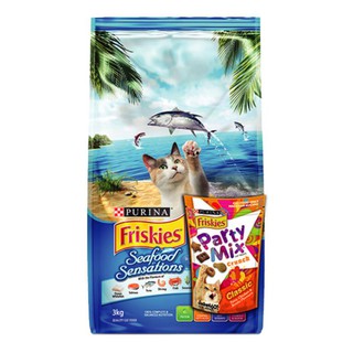 Friskies FRISKIES SURFIN TURFIN 3KGX1 3.5 kg x1 unit Free Whiskas TEMPTATIONS TUNA 85 g x1 unit