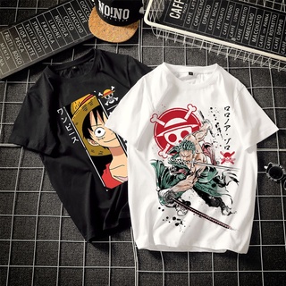 เสื้อยืด พิมพ์ลายกราฟิกการ์ตูนอนิเมะ One Piece Roronoa Zoro Bandai สไตล์ญี่ปุ่น ฮาราจูกุ สําหรับผู้ชาย 2022S-5XL