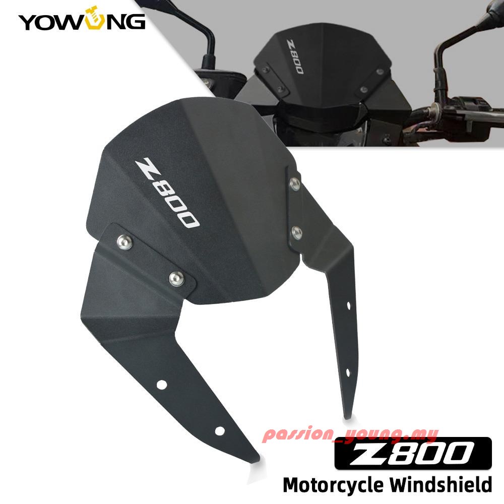 PYMOTO รถจักรยานยนต์สําหรับ KAWASAKI Z 800 Z800 2013 2014 2015 2016 ชุดอลูมิเนียม Deflector กระจก Fa