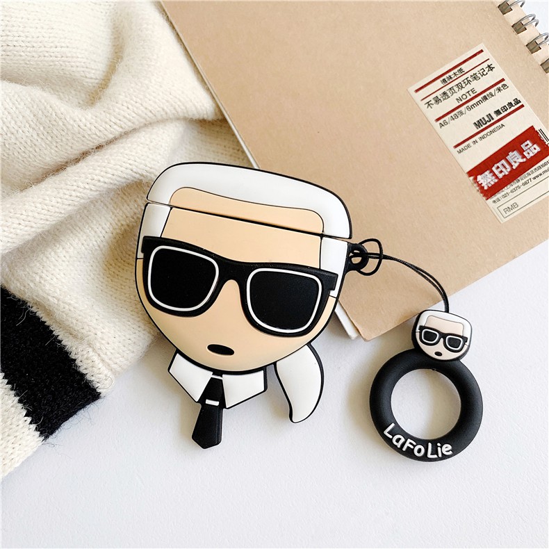 สําหรับ Airpods gen 3 1 2 pro เคสหูฟังบลูทูธไร้สาย ลายการ์ตูน Lafayette Karl Lagerfeld
