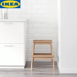 IKEA BEKVÄM เบียแควม เก้าอี้ 2 ขั้น ช่วยให้เอื้อมหยิบของง่ายแม้ว่าจะเป็นของที่เก็บไว้ในตู้สูงๆ ไม้แอสเพน50 ซม.