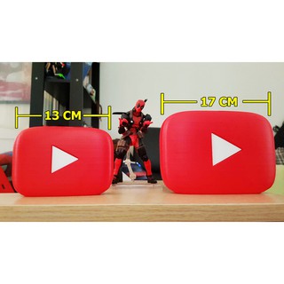 Youtube Play Button ปุ่มโลโก้ยูทูป สำหรับตั้งโชว์ มีสองขนาดให้เลือก 13cm /17cm