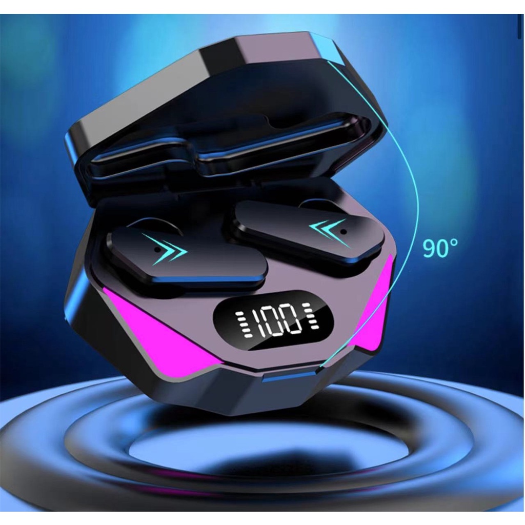 บลูทูธ 5.1 TWS X15 หูฟังสเตอริโอแบบ Latency ต่ำหูฟังเกมฟังสลับโหมดเกม Audio-Visual Mode