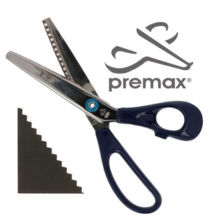 PREMAX กรรไกรตัดผ้าซิกแซกขนาด8นิ้ว RING LOCK SYSTEM (11538)Made in Italy