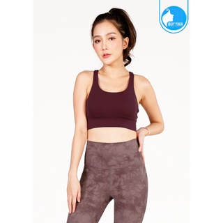 สปอร์ตบรา บราโยคะ บราออกกำลังกาย IBY - Yoga Sport Bra Cloud - Dark Purple ม่วงเข้ม