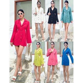 Blazer Mini Dress เสื้อสูทตัวยาว มินิเดรสสูท เสื้อสูท มินิเดรส ชุดใส่ทำงาน เดรสใส่ทำงาน