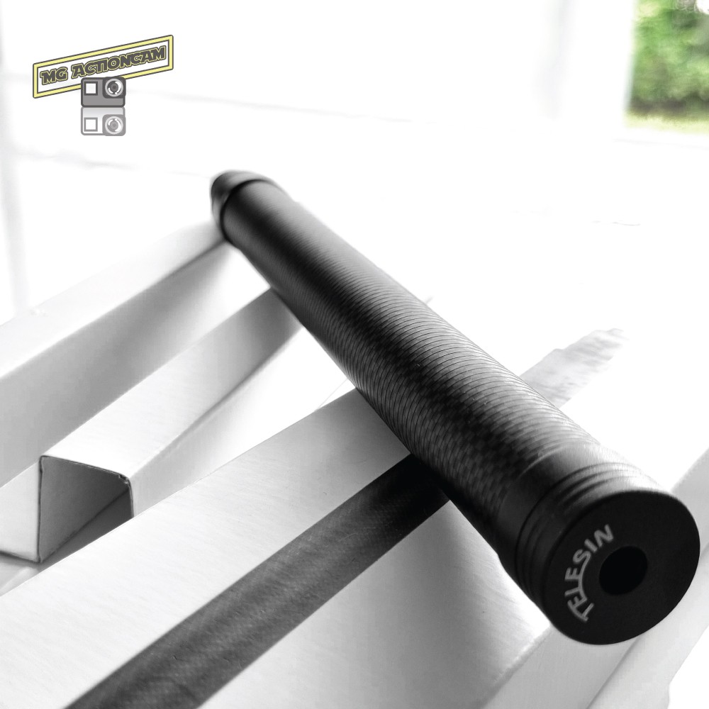 Telesin ไม้เซลฟี่ gopro คาร์บอนไฟเบอร์ สำหรับ Gopro / DJI / Insta 360 ยาว 116 cm Carbon Fiber Stick