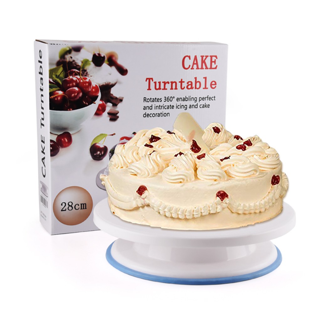 HOMEBERG ฐานวางเค้ก สำหรับถาดโชว์เค้ก cake stand ชั้นวางขนม หมุนได้ 360