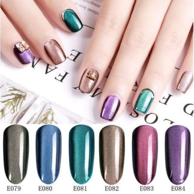 สีเจลตาแมว สีเจลกอย สีลูกแก้ว GAOY... สีแม่เหล็ก 10มล. ดึงตาแมวสวย