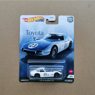 Hotwheels รุ่น Toyota 2000GT ขาว ล้อยาง