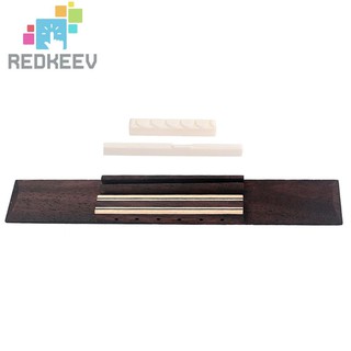 Redkeev Rosewood สะพานสายกีตาร์ + อานสําหรับกีต้าร์คลาสสิก