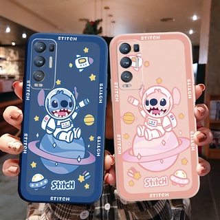 เคสโทรศัพท์มือถือ ขอบสี่เหลี่ยม ลายนักบินอวกาศ NASA สําหรับ OPPO Reno6 Z 5G Reno 5 Pro 4 3 Reno2 Z F A95 5G A76 A96 4G