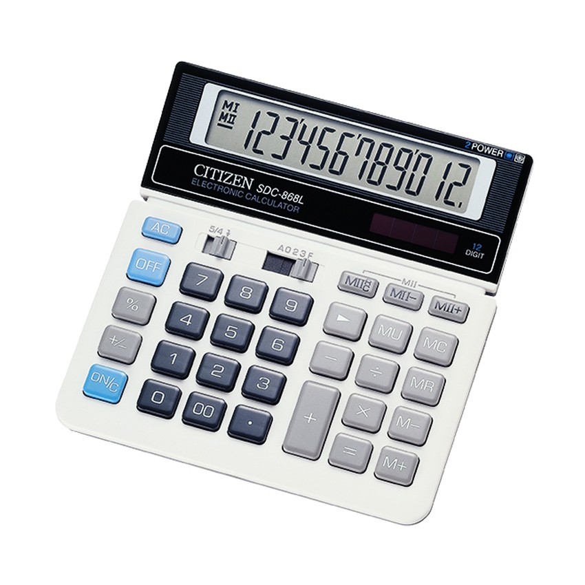 Citizen เครื่องคิดเลข Desktop Series รุ่น SDC-868L (สีขาว)