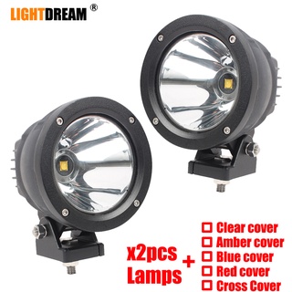 Round Spot beam Night lights 12v 24v Cannon 25W led work lights 4.7&amp;quot; inch New Vision Driving off road lights X2pcs