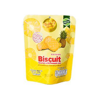 Bakery House Biscuit With Pineapple Jam 60g/แพ็ค4ถุง