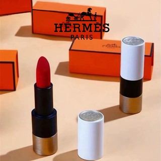 สินค้าพร้อมส่ง Hermes Satin moisturizing lipstick จับคู่สีลิปสติกขนาดทดลอง 64# 66# 85# 21# 75# 1.2g