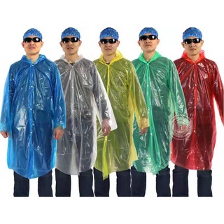 พร้อมส่ง เสื้อกันฝนแฟชั่น กันน้ำ แบบหนา เสื้อกันฝนผู้ใหญ่ Rain coats ใส่ได้ทั้งชายและหญิง