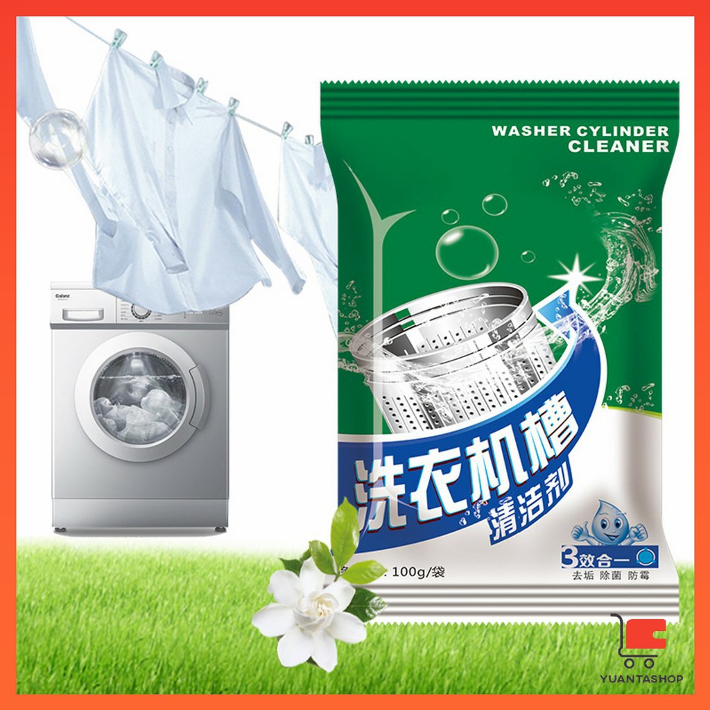 เกร็ดทำความสะอาดถังเครื่องซักผ้า แบบซอง  Washing Machine Cleaner Powder