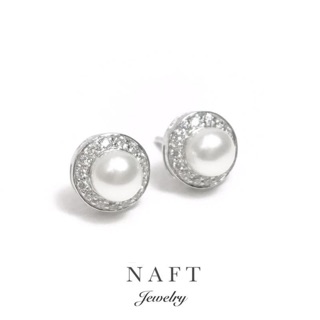 ต่างหูมุกน้ำจืด fresh wtaer pearl earrings