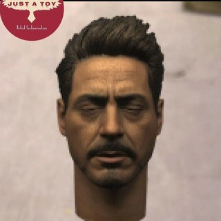 ของเล่นฟิกเกอร์ just a toy 1/6 iron man tony head f 12  