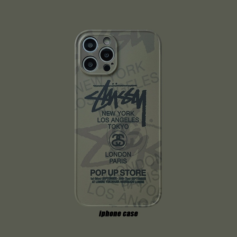 Stussy Iphone 13 เคสโทรศ พท ม อถ อลายกองท พทหารส เข ยวส าหร บ Iphone 12 Pro Max I7 I8 Plus X Xs Xr Xs Max 11 11 Pro 11 Pro Max Se2 Shopee Thailand