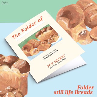 Folder Breads🍞 แฟ้มใส่กระดาษA4 มีช่องใส่บัตร