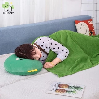 หมอนผ้าห่ม รูปสัตว์ น่ารัก นุ่ม มีผ้าห่ม ซื้อเป็นของขวัญ พร้อมส่ง B.HOMY