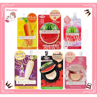 Sistar Watermelon EE Cream Baby Carrot Serum ซิสต้าร์ วอเตอร์เมลอน อีอี ครีม รองพื้น โลชั่น ทาฝ้า เซรัมแครอท 5สูตร(1ซอง)