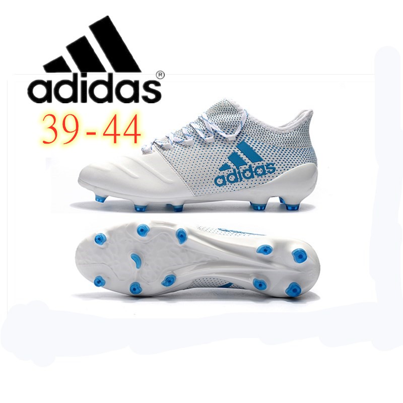 2022 พร้อมส่งของl Adidas X 17.1 หนัง FG39-45 รองเท้าสตั๊ด รองเท้าฟุตบอลกลางแจ้ง