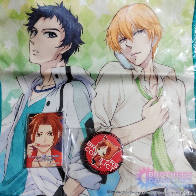 JAPAN BROTHERS CONFLICT ของแท้ ผ้า ผ้าเช็ดหน้า เข็มกลัด อนิเมะ brother conflict Anime Pins Badge ของ