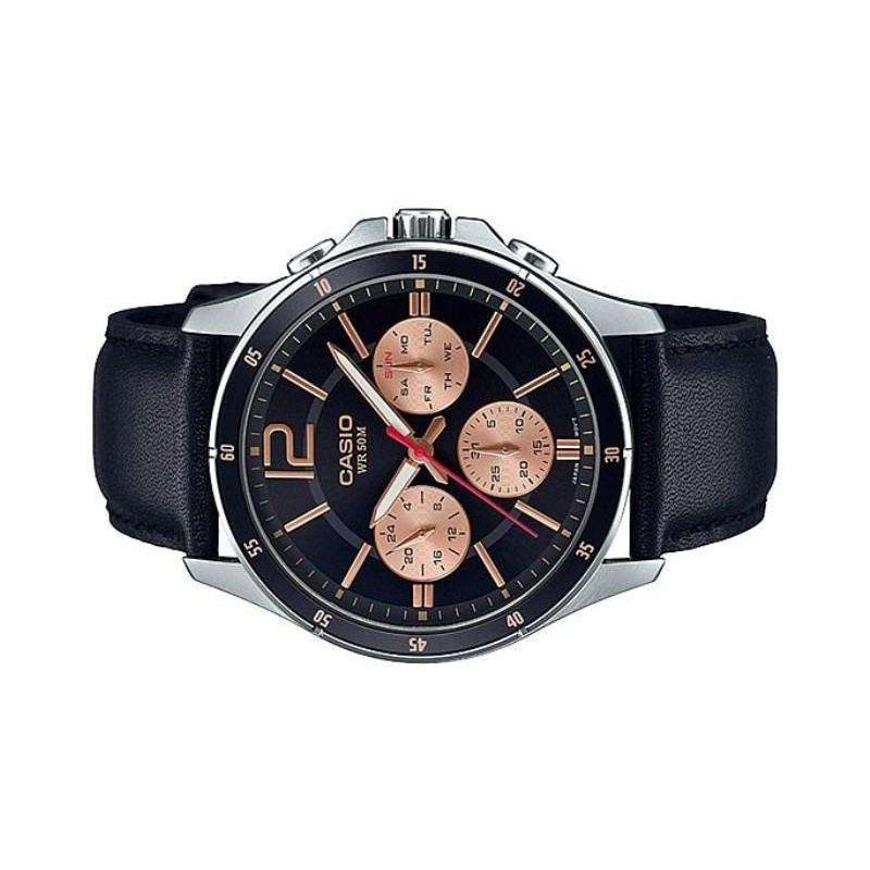 Win Watch shop นาฬิกา Casio รุ่น MTP1374L1A2 นาฬิกาผู้ชาย สายหนังของใหม่