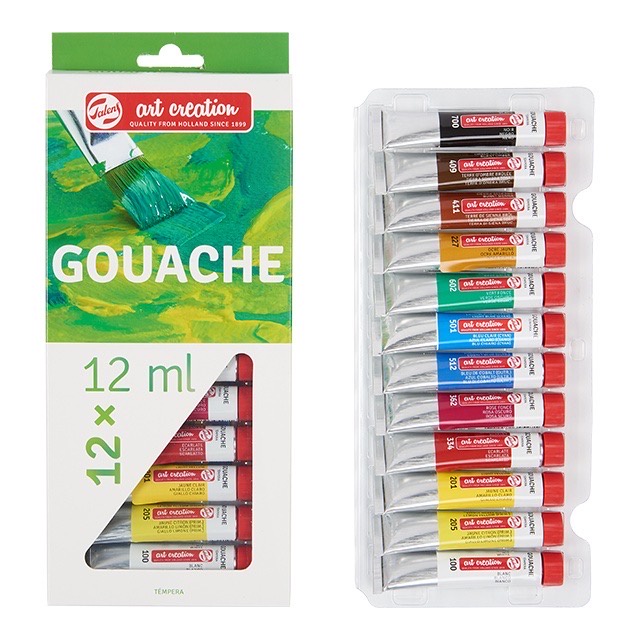 Art Creation Gouache Set 12 ml. I ชุดสีกวอชแบบหลอด 12 สี / 24 สี