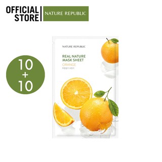 REAL NATURE ORANGE MASK SHEET 10 + 10