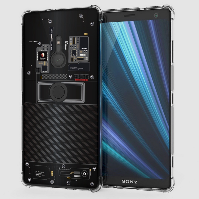เคส สำหรับ Sony Xperia XZ3 [Explorer Series] 3D Anti-Shock Protection TPU Case [Translucent]