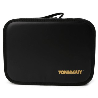 TONI&amp;GUY กระเป๋าใส่เครื่องมืออุปกรณ์ตัดผมและกรรไกรตัดผม หวี รุ่น XL-23 หนังPU แท้ 100% สำหรับช่างตัดผมมืออาชีพ  - สีดำ