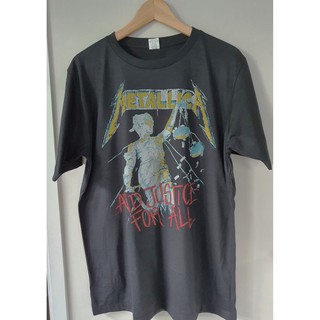 เสื้อยืดโอเวอร์ไซส์เสื้อยืด Metallica T-shirt สกรีนหน้าหลังS-3XL