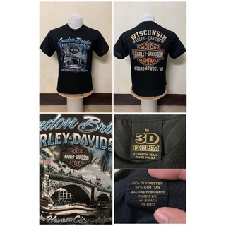 เสื้อยืด Harley (harley davidson) เสื้อยืด EMBLEM เสื้อผ้าผ้าบาง เสื้อเชิ้ตวินเทจ