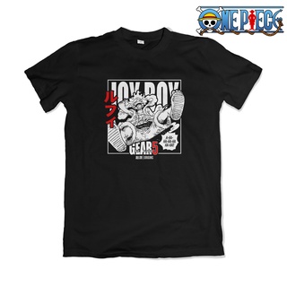 เสื้อยืดแขนสั้น Cool เสื้อยืดแขนสั้นลําลอง พิมพ์ลายอนิเมะ ONE PIECE Luffy Gear 5 Joy Boy Nika ทรงหลวม สําหรับผู้ชาย