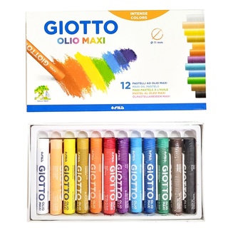 GIOTTO สีชอล์คน้ำมันจัมโบ้ 12สี สีออยพาสเทล GIOTTO Olio Oil Pastel Jumbo 12colors