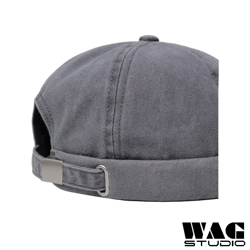 พร้อมส่ง หมวกมิกิผู้ชายผู้หญิงวินเทจหมวกไม่มีปีกกะลาสีล้าง - รูปที่ 4