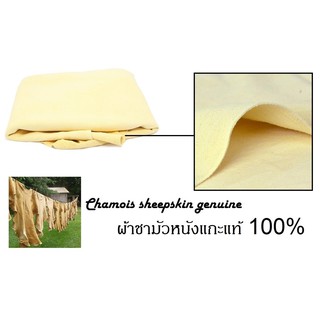 ผ้าชามัวร์หนังแกะแท้  TON Chamois Genuine Leather