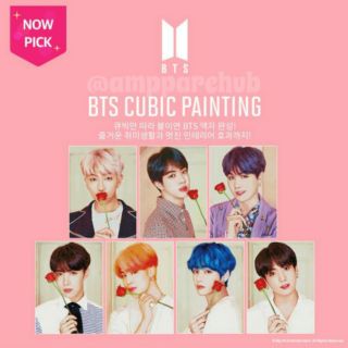 [พร้อมส่ง] BTS Cubic Painting Ver.1 แบบลูกปัด แบบติด คริสตัล บังทัน บีทีเอส เวอร์ชั่น 1